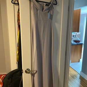 Long lilac color dress